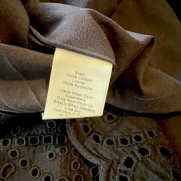 Talbots Navy Eyelet Skirt - Picture 15 of 16